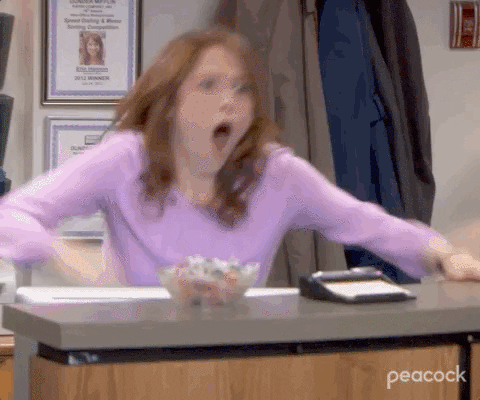 Erin from The Office Cheer Gif