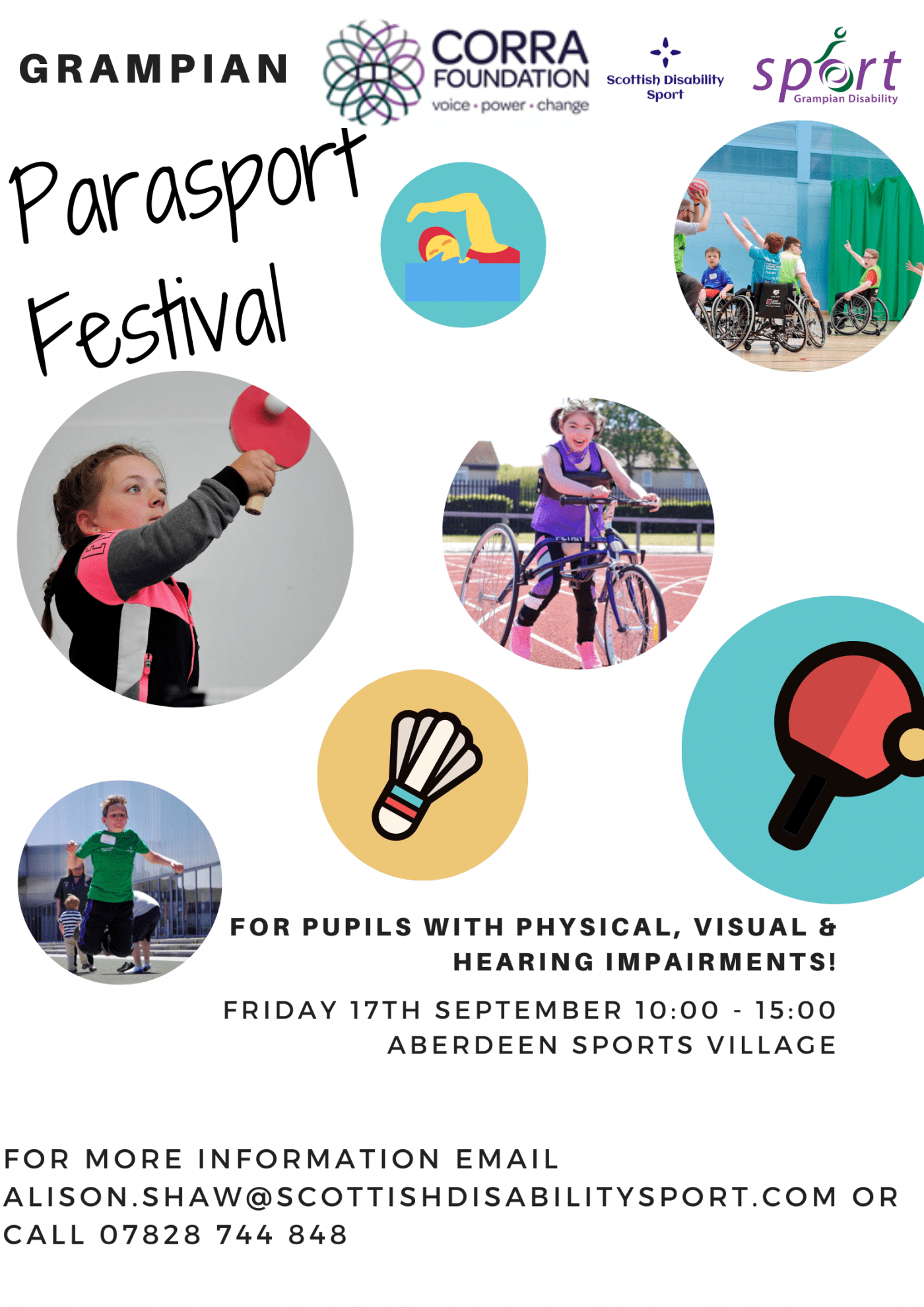 Grampian Parasports Festival Poster