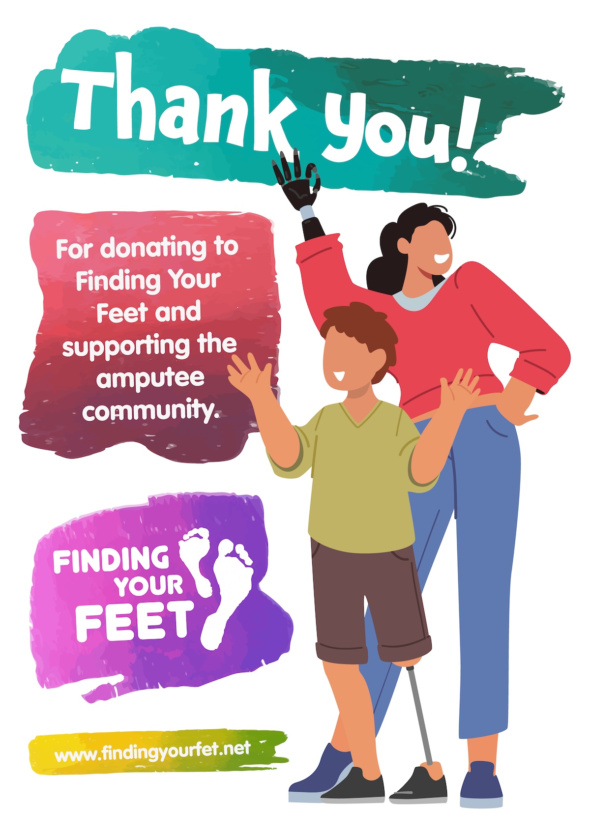 Thank you for donating to Finding Your Feet