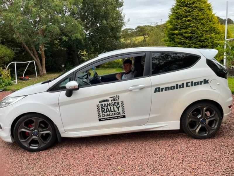 Rory with the car